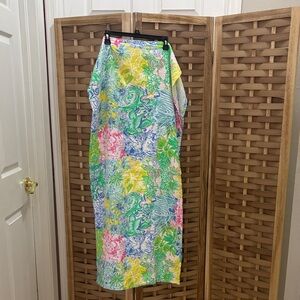 Lilly Pulitzer Pottery Barn Kids Swaddle Blanket 100% organic cotton